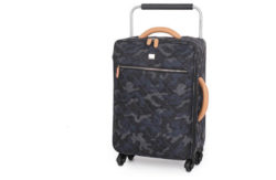IT Luggage Quilted Camo 4 Wheel Suitcase - Graphite